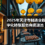 2025年天津市制造业数字化转型服务商资源池入选名单（图1）