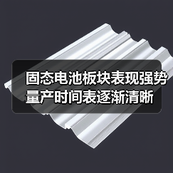 固态电池板块表现强势 量产时间表逐渐清晰（图4）