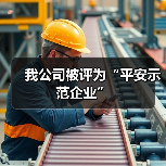 我公司被评为“平安示范企业”（图4）