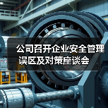 公司召开企业安全管理误区及对策座谈会（图4）