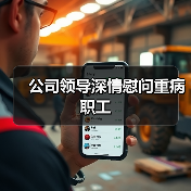 公司领导深情慰问重病职工