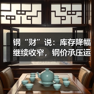 钢“财”说:库存降幅继续收窄,钢价承压运行(图2) 钢“财”说:库存降幅继续收窄,钢价承压运行(图2)