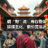 钢“财”说：库存整体延续去化，钢价震荡运行