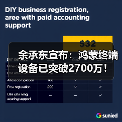 余承东宣布:鸿蒙终端设备已突破2700万!(图3) 余承东宣布:鸿蒙终端设备已突破2700万!(图3)