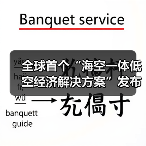 全球首个“海空一体低空经济解决方案”发布