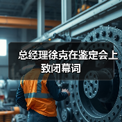 总经理徐克在鉴定会上致闭幕词(图2) 总经理徐克在鉴定会上致闭幕词(图2)