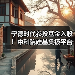 宁德时代参投基金入股！中科院硅基负极平台砸百亿扩产