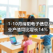 1-10月绵阳电子信息产业产值同比增长14%(图2) 1-10月绵阳电子信息产业产值同比增长14%(图2)