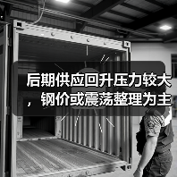 后期供应回升压力较大，钢价或震荡整理为主（图3）