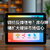 钢价反弹信号？库存降幅扩大提振市场信心