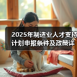 2025年制造业人才支持计划申报条件及政策详解（图2）