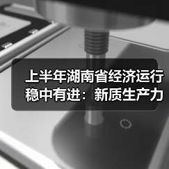 上半年湖南省经济运行稳中有进:新质生产力加快成长(图1) 上半年湖南省经济运行稳中有进:新质生产力加快成长(图1)