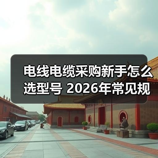 电线电缆采购新手怎么选型号 2026年常见规格与报价参考