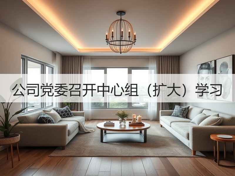 公司党委召开中心组（扩大）学习