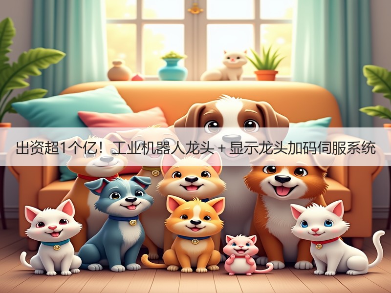 出资超1个亿！工业机器人龙头＋显示龙头加码伺服系统
