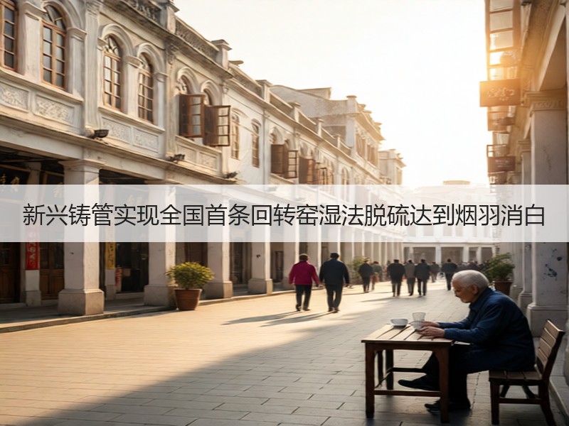 新兴铸管实现全国首条回转窑湿法脱硫达到烟羽消白