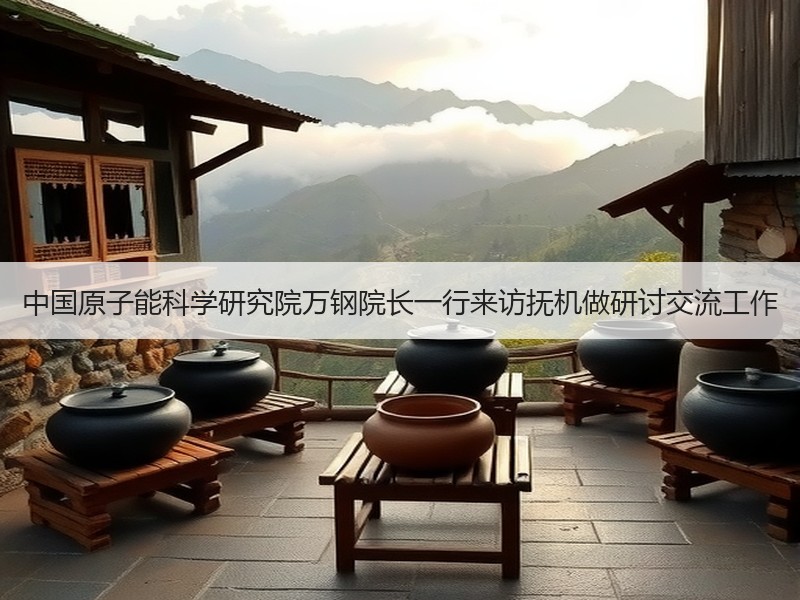 中国原子能科学研究院万钢院长一行来访抚机做研讨交流工作