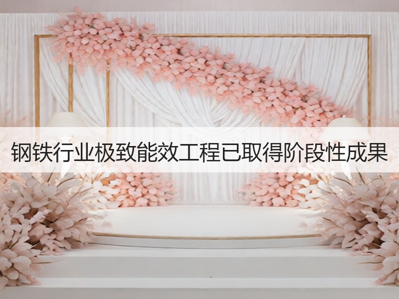 钢铁行业极致能效工程已取得阶段性成果