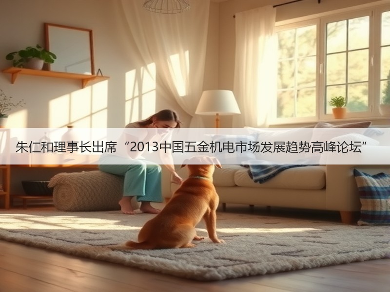 朱仁和理事长出席“2013中国五金机电市场发展趋势高峰论坛”