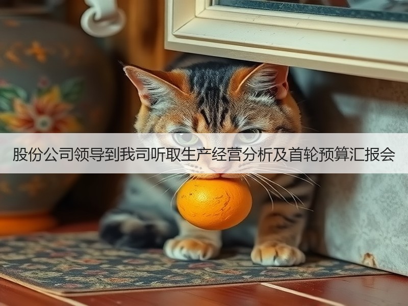 股份公司领导到我司听取生产经营分析及首轮预算汇报会