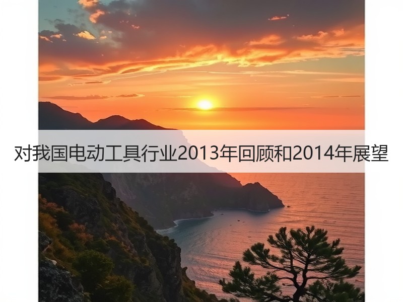 对我国电动工具行业2013年回顾和2014年展望
