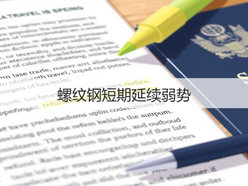 螺纹钢短期延续弱势