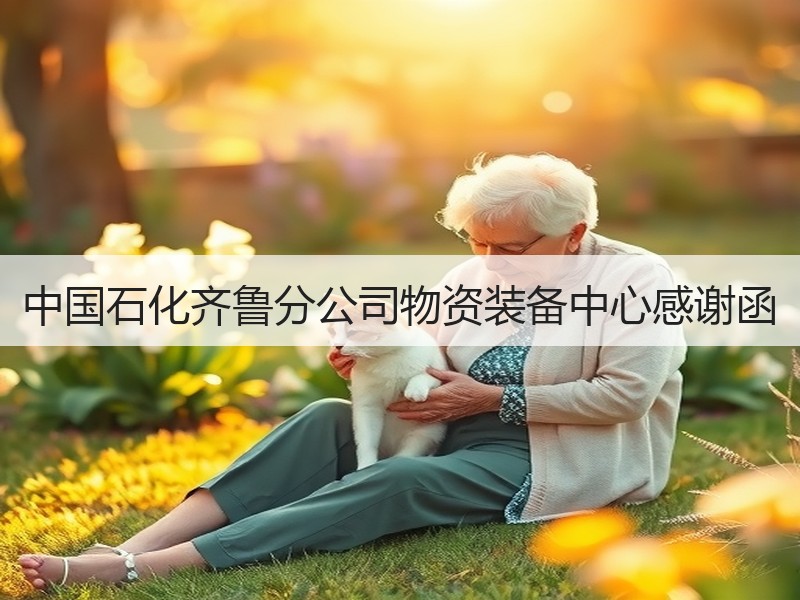 中国石化齐鲁分公司物资装备中心感谢函