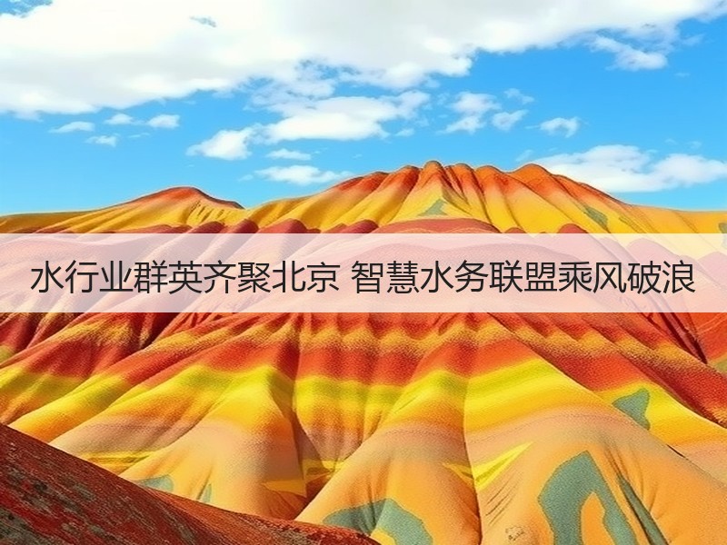 水行业群英齐聚北京 智慧水务联盟乘风破浪