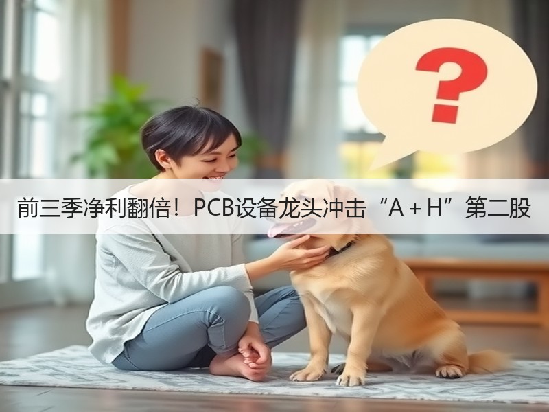 前三季净利翻倍！PCB设备龙头冲击“A＋H”第二股