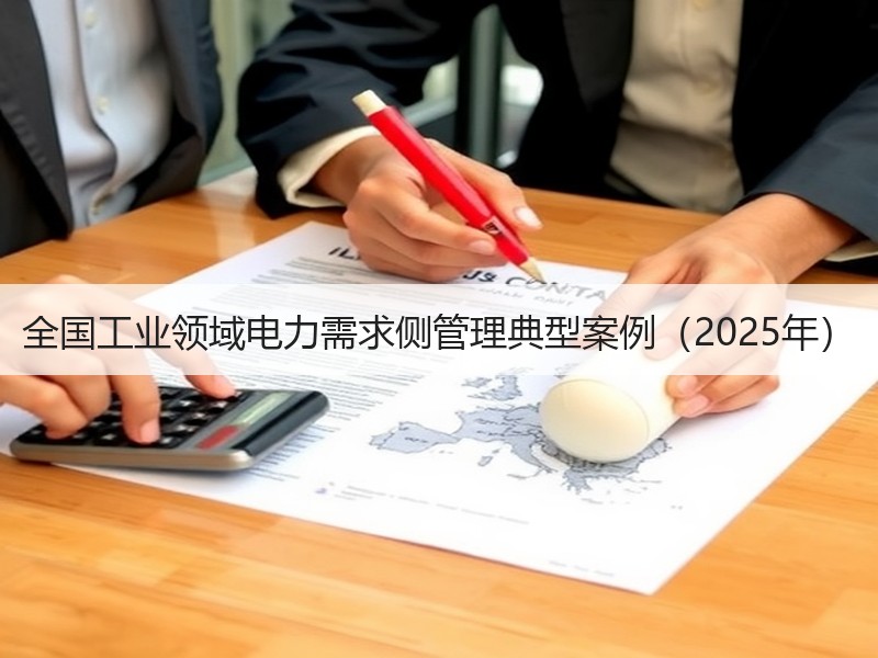 全国工业领域电力需求侧管理典型案例（2025年）