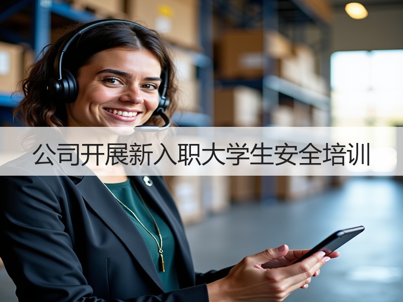 公司开展新入职大学生安全培训