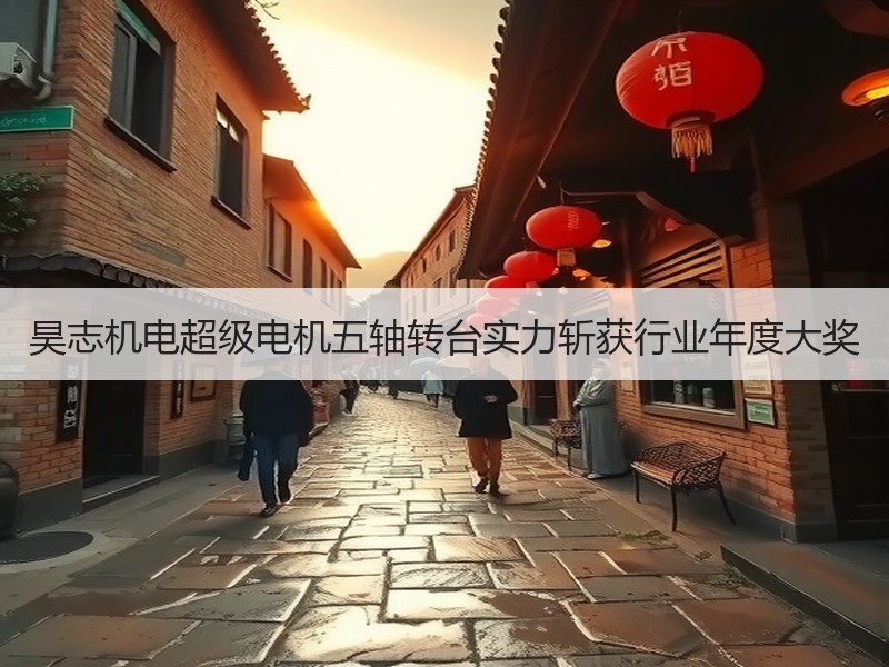昊志机电超级电机五轴转台实力斩获行业年度大奖