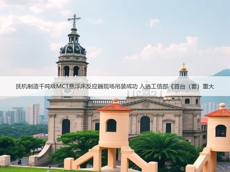 抚机制造千吨级MCT悬浮床反应器现场吊装成功 入选工信部《首台（套）重大