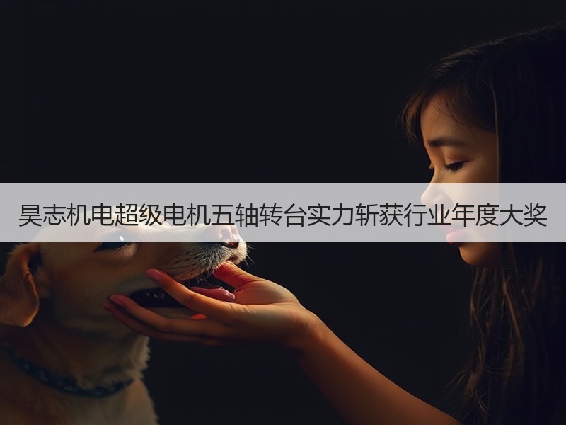 昊志机电超级电机五轴转台实力斩获行业年度大奖
