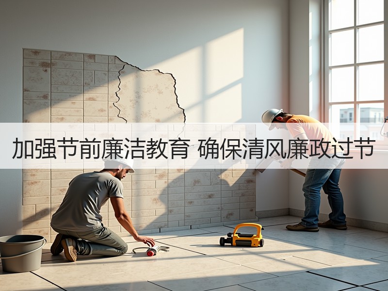 加强节前廉洁教育 确保清风廉政过节