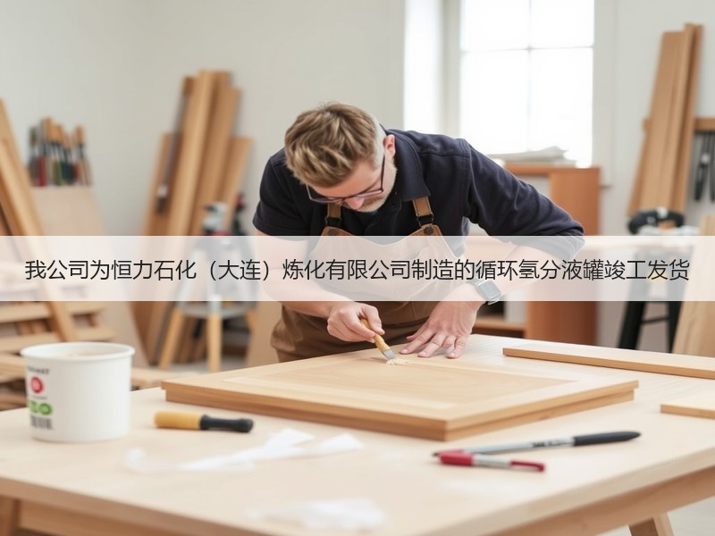 我公司为恒力石化（大连）炼化有限公司制造的循环氢分液罐竣工发货