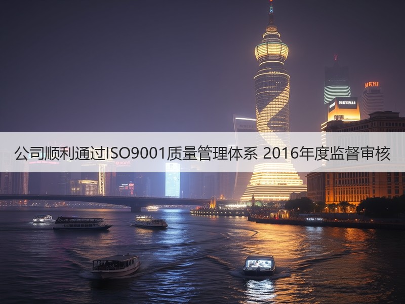 公司顺利通过ISO9001质量管理体系 2016年度监督审核