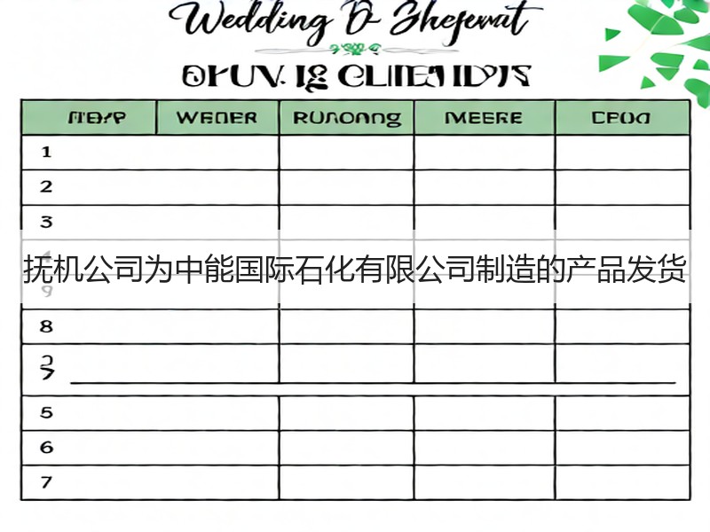 抚机公司为中能国际石化有限公司制造的产品发货