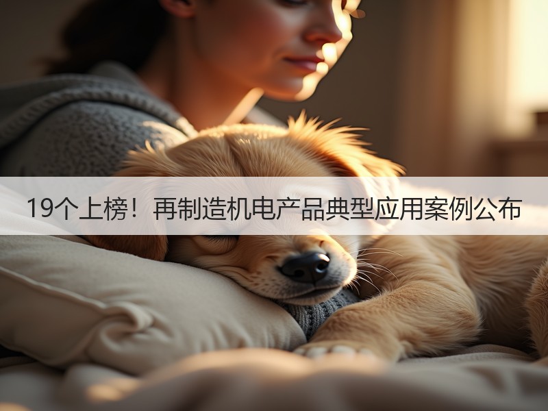 19个上榜！再制造机电产品典型应用案例公布