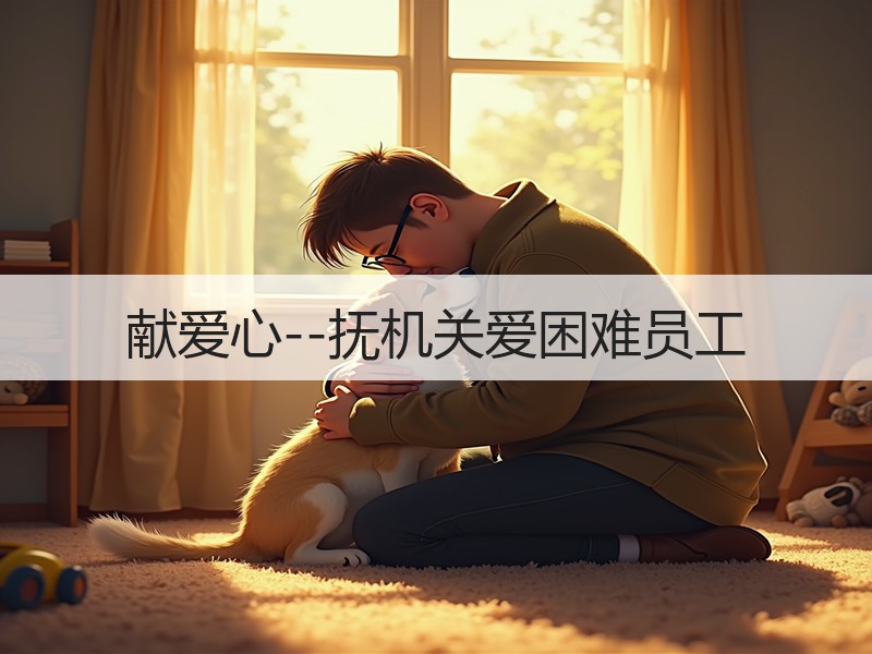 献爱心--抚机关爱困难员工