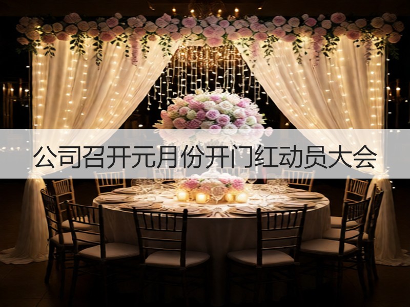 公司召开元月份开门红动员大会