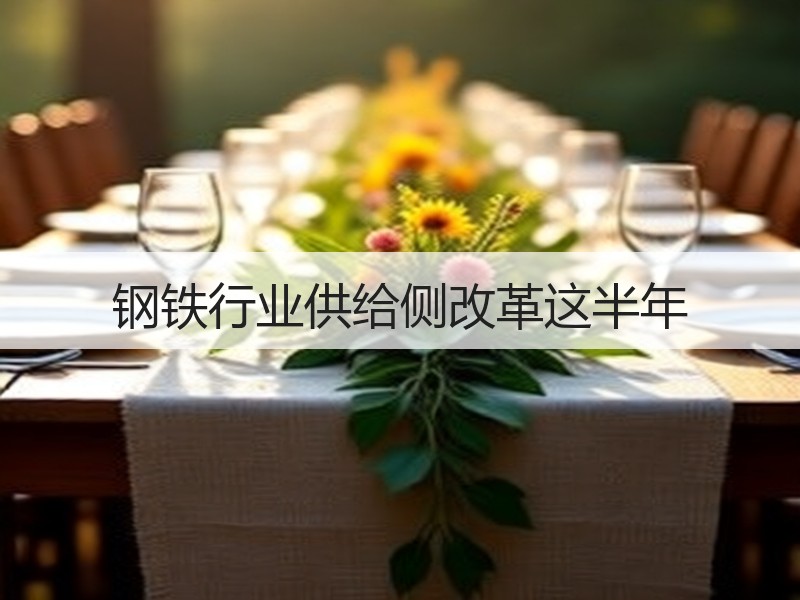 钢铁行业供给侧改革这半年