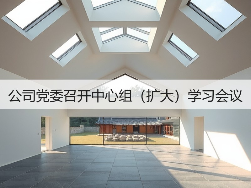 公司党委召开中心组（扩大）学习会议