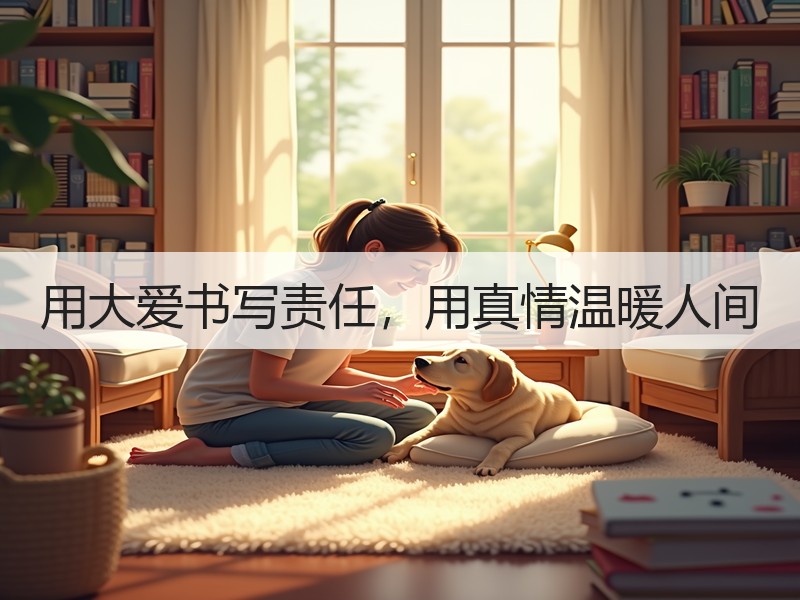 用大爱书写责任，用真情温暖人间