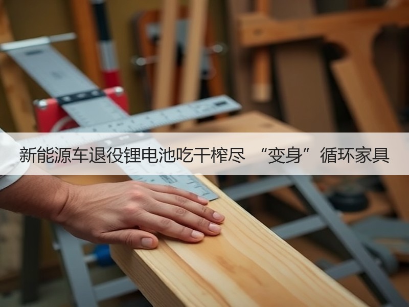 新能源车退役锂电池吃干榨尽 “变身”循环家具