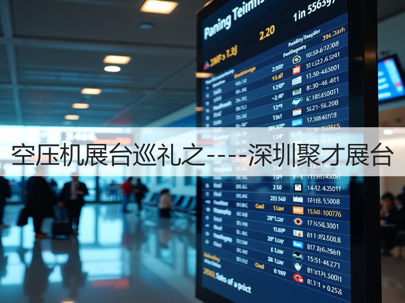 空压机展台巡礼之----深圳聚才展台