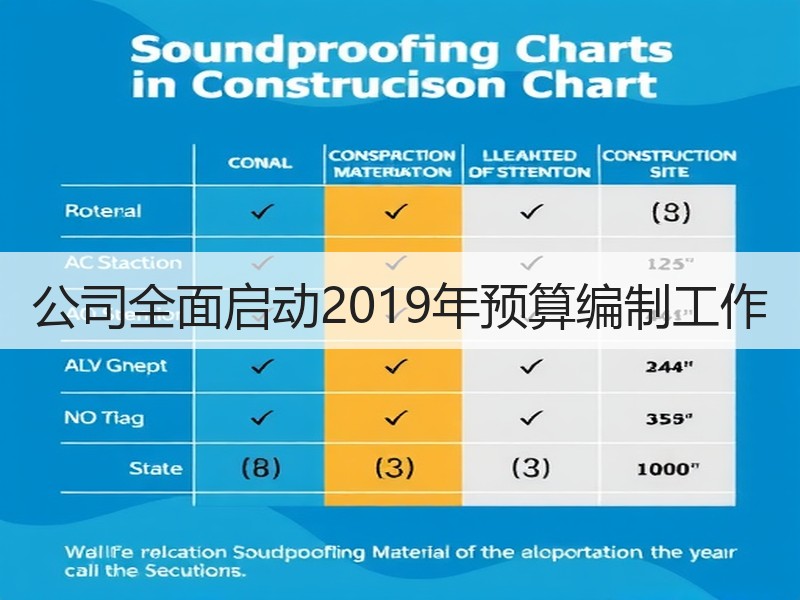 公司全面启动2019年预算编制工作