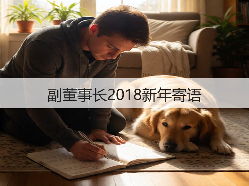 副董事长2018新年寄语