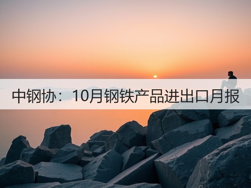 中钢协：10月钢铁产品进出口月报