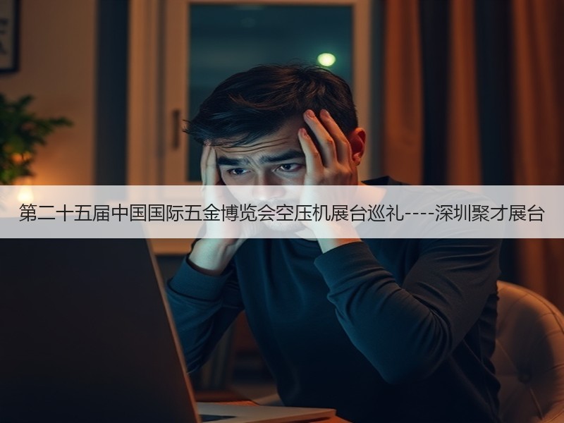第二十五届中国国际五金博览会空压机展台巡礼----深圳聚才展台